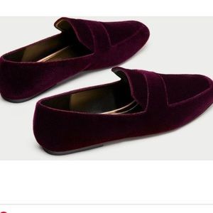 J Crew velvet loafers